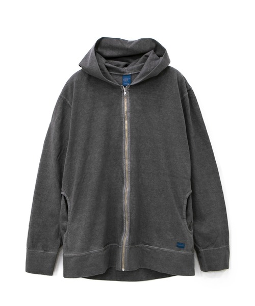 Good On(グッドオン)の「Good On/グッドオン ZIP TEE PARKER(パーカー・メンズ・ブルーグリーン/マルーン/チャコールグレー/サックスブルー/マスタード/ライトグリーン/グリーン系その他/ライトブラウン/ブルー系その他/ワイン/ブラック/バイオレット/コーラルピンク/ナチュラル/ライトブルー/ネイビー・SMALL/MEDIUM/LARGE)」の4枚目の写真