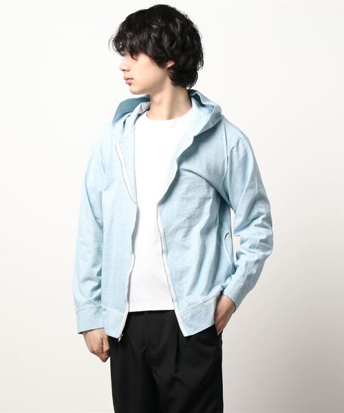 Good On(グッドオン)の「Good On/グッドオン ZIP TEE PARKER(パーカー・メンズ・ブルーグリーン/マルーン/チャコールグレー/サックスブルー/マスタード/ライトグリーン/グリーン系その他/ライトブラウン/ブルー系その他/ワイン/ブラック/バイオレット/コーラルピンク/ナチュラル/ライトブルー/ネイビー・SMALL/MEDIUM/LARGE)」の21枚目の写真