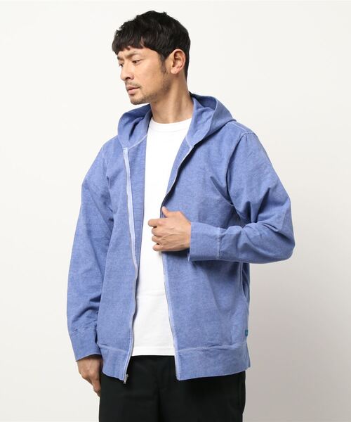 Good On(グッドオン)の「Good On/グッドオン ZIP TEE PARKER(パーカー・メンズ・ブルーグリーン/マルーン/チャコールグレー/サックスブルー/マスタード/ライトグリーン/グリーン系その他/ライトブラウン/ブルー系その他/ワイン/ブラック/バイオレット/コーラルピンク/ナチュラル/ライトブルー/ネイビー・SMALL/MEDIUM/LARGE)」の17枚目の写真
