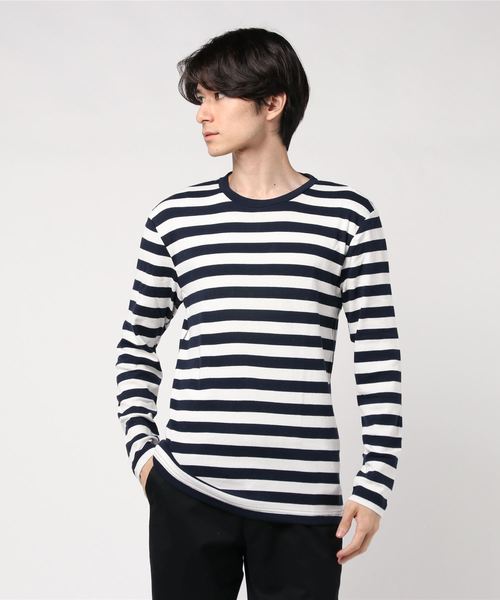 Healthknit(ヘルスニット)の「【 Healthknit / ヘルスニット 】 フライスクルーネック長袖Tシャツ 862 SIP(Tシャツ/カットソー・メンズ・ダークネイビー/オフホワイト/ブラック系その他/ネイビー/ダークブルー・LARGE/SMALL/MEDIUM/S/M)」の8枚目の写真