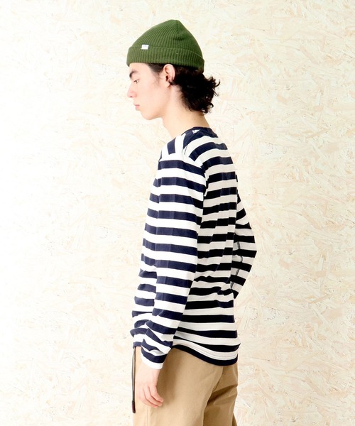 Healthknit(ヘルスニット)の「【 Healthknit / ヘルスニット 】 フライスクルーネック長袖Tシャツ 862 SIP(Tシャツ/カットソー・メンズ・ダークネイビー/オフホワイト/ブラック系その他/ネイビー/ダークブルー・LARGE/SMALL/MEDIUM/S/M)」の14枚目の写真