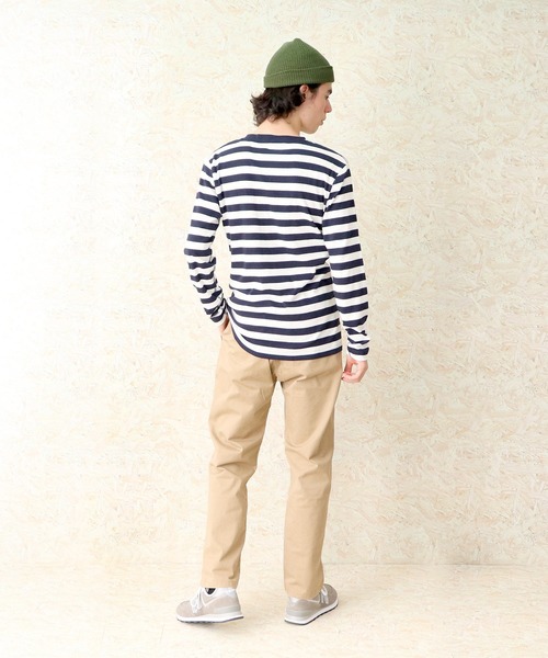 Healthknit(ヘルスニット)の「【 Healthknit / ヘルスニット 】 フライスクルーネック長袖Tシャツ 862 SIP(Tシャツ/カットソー・メンズ・ダークネイビー/オフホワイト/ブラック系その他/ネイビー/ダークブルー・LARGE/SMALL/MEDIUM/S/M)」の11枚目の写真