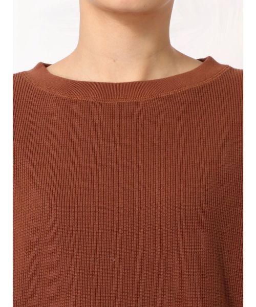 Ungrid(アングリッド)の「畦ワッフルルーズロングスリーブTee(Tシャツ/カットソー・レディース・ブラウン/チャコールグレー/オフホワイト・FREE)」の20枚目の写真
