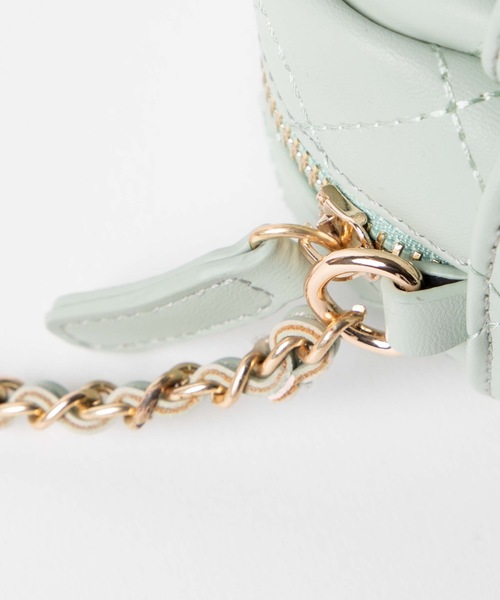 WEGO（ウィゴー）の「WEGO/キルティングフラップショルダーバッグ（ショルダーバッグ・レディース・ベージュ/グリーン系その他/ブラック・FREE）」の10枚目の写真