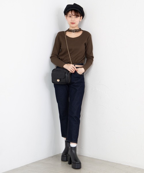 WEGO（ウィゴー）の「WEGO/キルティングフラップショルダーバッグ（ショルダーバッグ・レディース・ベージュ/グリーン系その他/ブラック・FREE）」の15枚目の写真