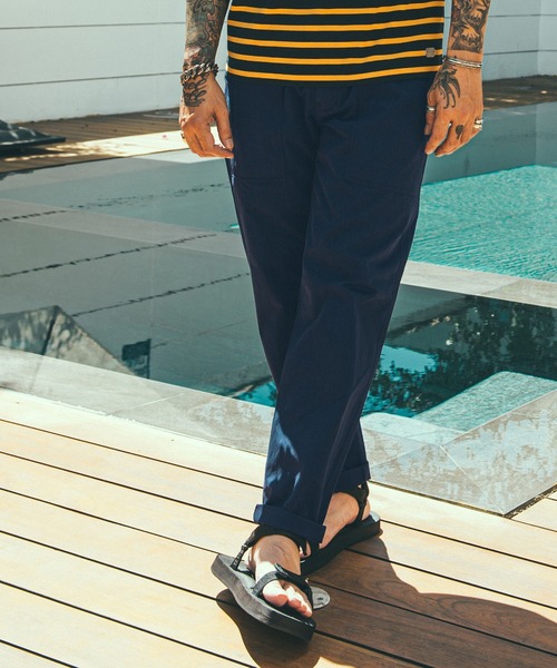 CRIMIE(クライミー)の「NYLON & COTTON BAKER PANT(チノパンツ・メンズ・ブラック/ベージュ/カーキ/ネイビー・XS/S/M/L/XL/XXL)」の4枚目の写真