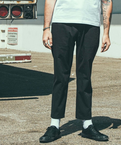 CRIMIE(クライミー)の「NYLON & COTTON BAKER PANT(チノパンツ・メンズ・ブラック/ベージュ/カーキ/ネイビー・XS/S/M/L/XL/XXL)」の12枚目の写真
