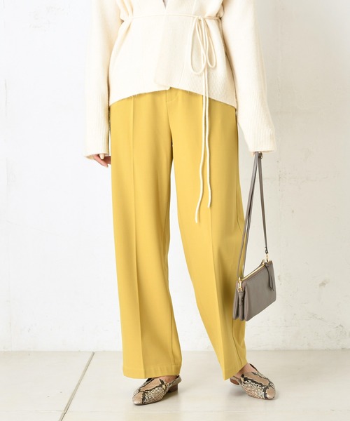 DouDou（ドゥドゥ）の「起毛センプレパンツ（その他パンツ・レディース・ベージュ/イエロー/キャメル・38/36）」の2枚目の写真
