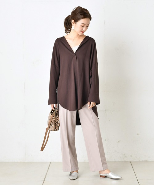 DouDou（ドゥドゥ）の「起毛センプレパンツ（その他パンツ・レディース・ベージュ/イエロー/キャメル・38/36）」の16枚目の写真