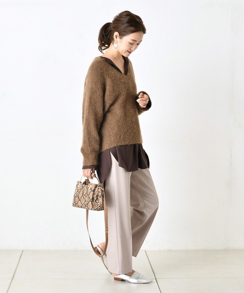 DouDou（ドゥドゥ）の「起毛センプレパンツ（その他パンツ・レディース・ベージュ/イエロー/キャメル・38/36）」の19枚目の写真