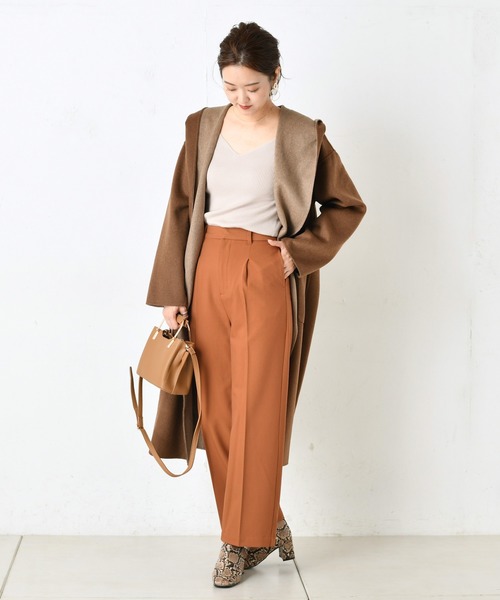 DouDou（ドゥドゥ）の「起毛センプレパンツ（その他パンツ・レディース・ベージュ/イエロー/キャメル・38/36）」の4枚目の写真