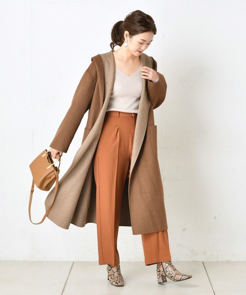 DouDou（ドゥドゥ）の「起毛センプレパンツ（その他パンツ・レディース・ベージュ/イエロー/キャメル・38/36）」の6枚目の写真