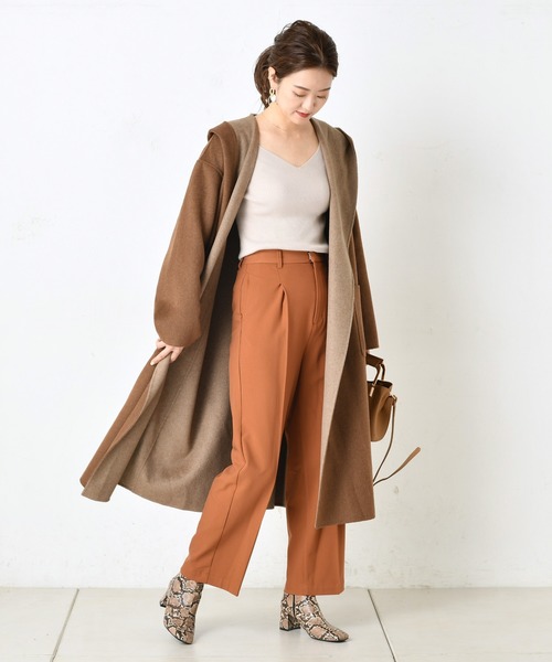 DouDou（ドゥドゥ）の「起毛センプレパンツ（その他パンツ・レディース・ベージュ/イエロー/キャメル・38/36）」の7枚目の写真