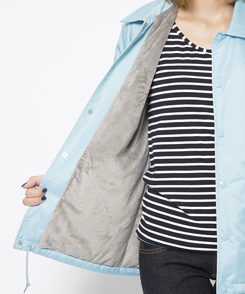 X-girl(エックスガール)の「XGIRL COACH JACKET(ナイロンジャケット・レディース・ブラック/レッド/イエロー/ネイビー/ライトブルー・1/2)」の10枚目の写真