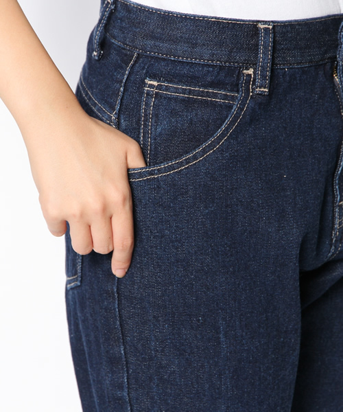 DISCOAT（ディスコート）の「【Discoat】デニムハイウエストテーパード（デニムパンツ・レディース・ネイビー/ブルー・LARGE/MEDIUM）」の8枚目の写真