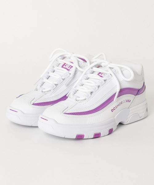 DC SHOES(ディーシーシューズ)の「LEGACY LITE/DC スニーカー 厚底(スニーカー・レディース・ホワイト×パープル/ホワイト×イエロー/ホワイト×ピンク/ホワイト・23cm/23.5cm/24cm/24.5cm/25cm)」の5枚目の写真