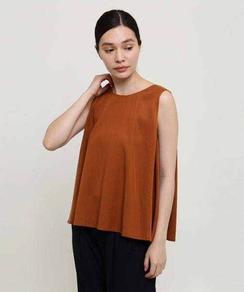 SUNSPEL（サンスペル）の「SUNSPEL / WOMEN’S TENCEL SHIRT（シャツ/ブラウス・レディース・ブラウン/ブラック・2/1）」の6枚目の写真