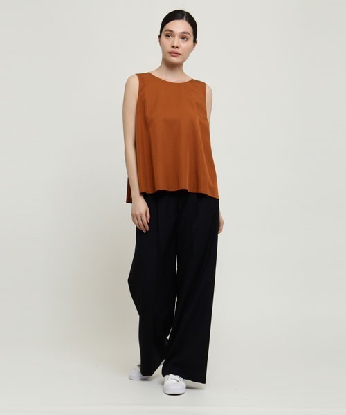 SUNSPEL（サンスペル）の「SUNSPEL / WOMEN’S TENCEL SHIRT（シャツ/ブラウス・レディース・ブラウン/ブラック・2/1）」の7枚目の写真