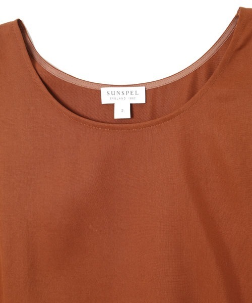 SUNSPEL（サンスペル）の「SUNSPEL / WOMEN’S TENCEL SHIRT（シャツ/ブラウス・レディース・ブラウン/ブラック・2/1）」の12枚目の写真