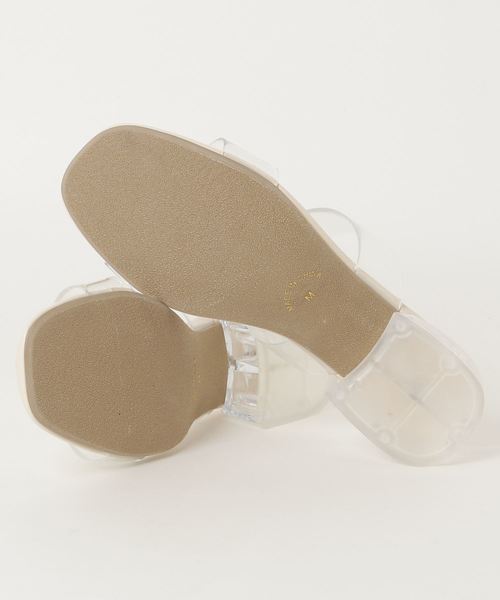 WEGO（ウィゴー）の「WEGO/クリアヒールサンダル（サンダル・レディース・ベージュ/その他1・MEDIUM/LARGE）」の8枚目の写真