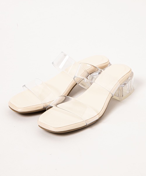 WEGO（ウィゴー）の「WEGO/クリアヒールサンダル（サンダル・レディース・ベージュ/その他1・MEDIUM/LARGE）」の14枚目の写真