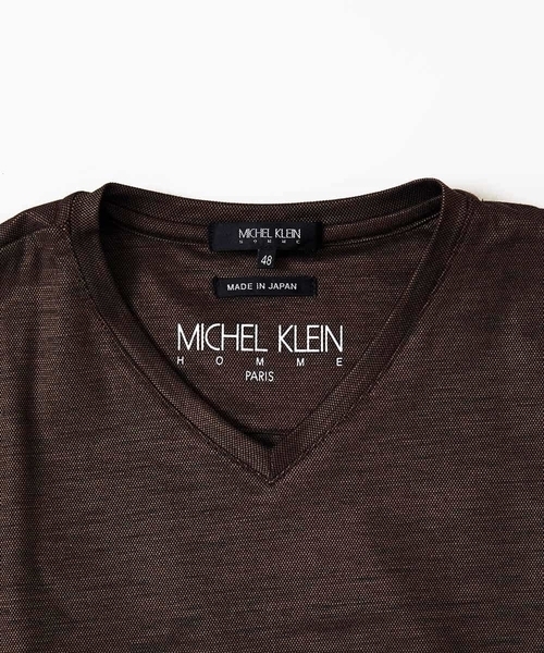 MICHEL KLEIN HOMME (ミッシェルクランオム)の「カットソー(ラミーカノコシルケット)(Tシャツ/カットソー・メンズ・ネイビー/ブラウン・MEDIUM/LARGE/X-LARGE)」の11枚目の写真