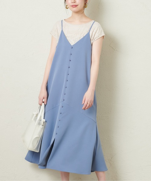 natural couture（ナチュラルクチュール）の「【WEB限定カラー有り】クロシェ風レーストップス（Tシャツ/カットソー・レディース・ブラック/ブルー/ミント/ライトベージュ・FREE）」の12枚目の写真