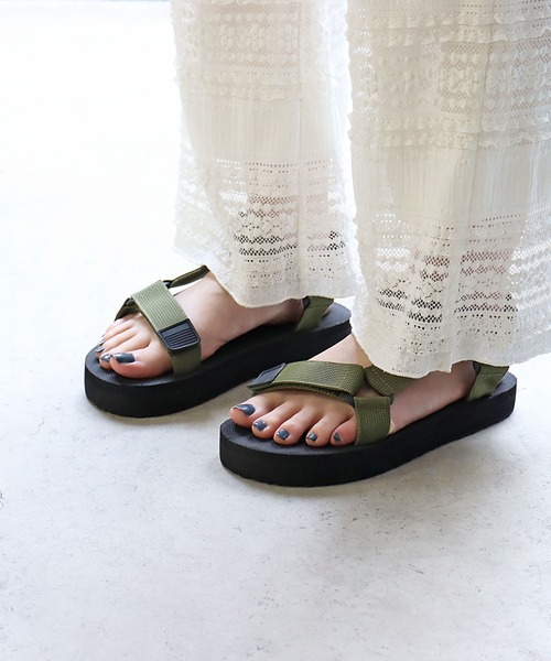 AAA+（サンエープラス）の「AAA / スポーツサンダル(2396)　ワンマイルサンダル（サンダル・レディース・ホワイト/ブラック/ベージュ/ネイビー/グレー/カーキ・38/42/36/34/44/40）」の6枚目の写真