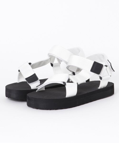 AAA+（サンエープラス）の「AAA / スポーツサンダル(2396)　ワンマイルサンダル（サンダル・レディース・ホワイト/ブラック/ベージュ/ネイビー/グレー/カーキ・38/42/36/34/44/40）」の14枚目の写真