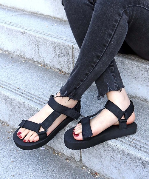 AAA+（サンエープラス）の「AAA / スポーツサンダル(2396)　ワンマイルサンダル（サンダル・レディース・ホワイト/ブラック/ベージュ/ネイビー/グレー/カーキ・38/42/36/34/44/40）」の18枚目の写真