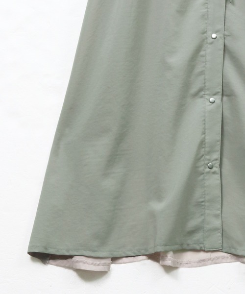 &g'aime（アンジェム）の「【&g'aime】ロングシャツワンピース／バックシャンロングシャツ（ワンピース・レディース・ベージュ/ライトグリーン・FREE）」の7枚目の写真