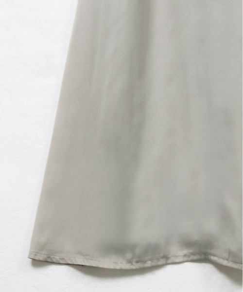 &g'aime（アンジェム）の「【&g'aime】ロングシャツワンピース／バックシャンロングシャツ（ワンピース・レディース・ベージュ/ライトグリーン・FREE）」の15枚目の写真