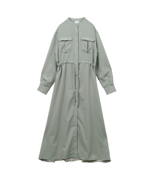 &g'aime（アンジェム）の「【&g'aime】ロングシャツワンピース／バックシャンロングシャツ（ワンピース・レディース・ベージュ/ライトグリーン・FREE）」の20枚目の写真