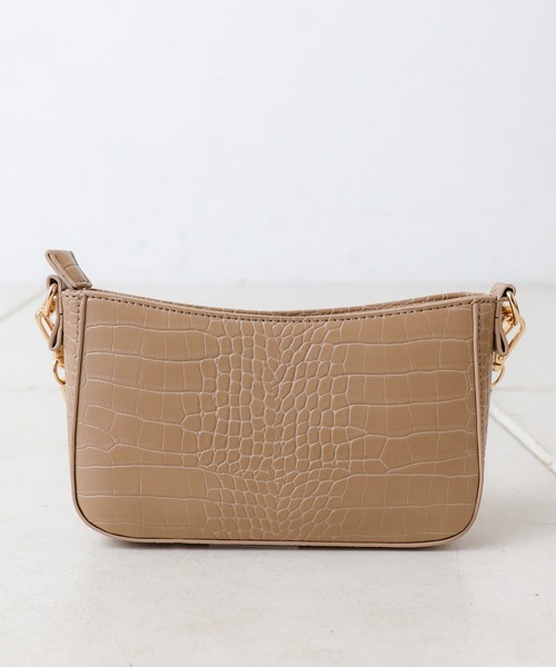 Chico（チコ）の「2wayクロコミニバッグ(取り外し可能）（ショルダーバッグ・レディース・ブラック/ブラウン/ライトベージュ・FREE）」の6枚目の写真