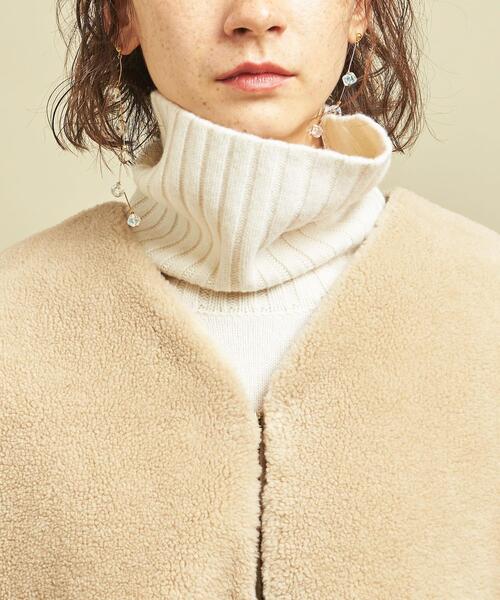 BEAUTY&YOUTH UNITED ARROWS(ビューティーアンドユースユナイテッドアローズ)の「BY∴ ボア×キルティングジャケット -3WAY-(その他アウター・レディース・ベージュ/ブラック・SMALL/MEDIUM)」の13枚目の写真