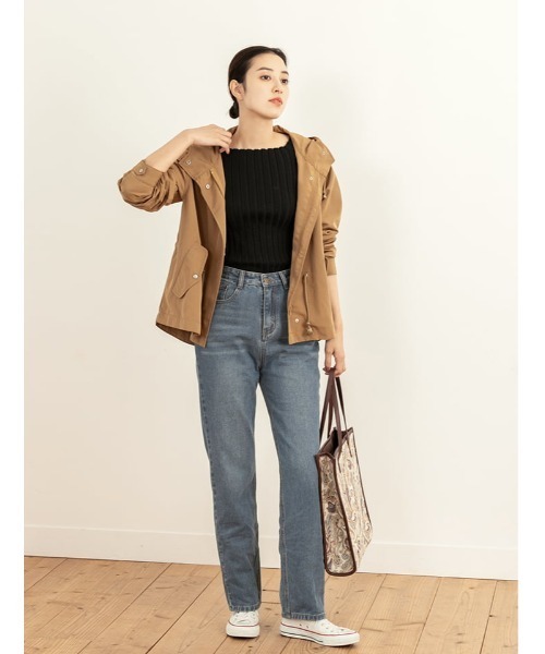 fifth（フィフス）の「ジップアップマウンテンパーカー（ライダースジャケット・レディース・ブラック/カーキ/キャメル・MEDIUM）」の12枚目の写真