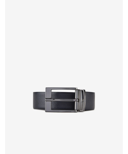 ARMANI EXCHANGE(アルマーニエクスチェンジ)の「【A|X アルマーニ エクスチェンジ】スクエアバックルベルト(ベルト・メンズ・ブラック/ネイビー・FREE)」の2枚目の写真