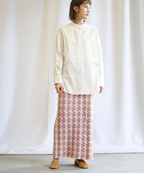 select MOCA(セレクトモカ)の「2021 SS クランブルニットスカート(スカート・レディース・ミント/ラベンダー/グレイッシュベージュ・FREE)」の5枚目の写真