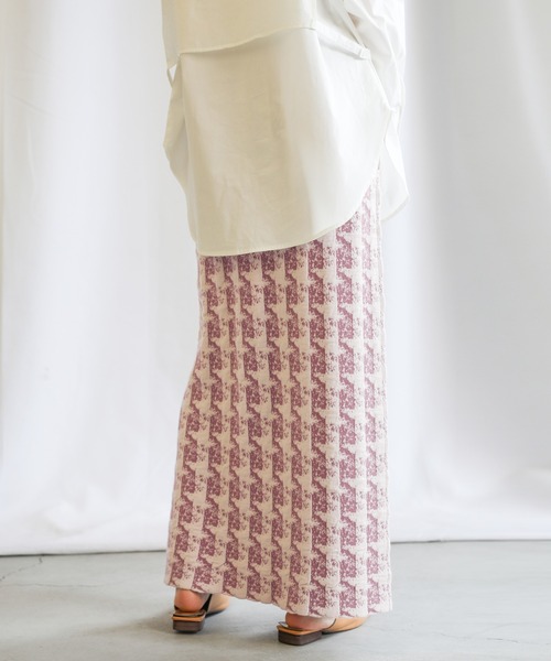 select MOCA(セレクトモカ)の「2021 SS クランブルニットスカート(スカート・レディース・ミント/ラベンダー/グレイッシュベージュ・FREE)」の15枚目の写真