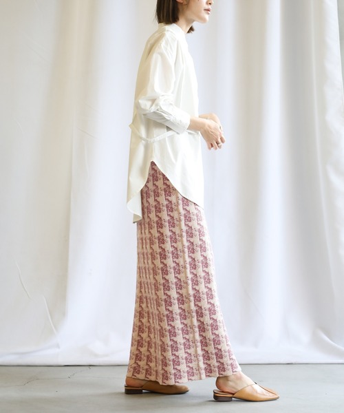 select MOCA(セレクトモカ)の「2021 SS クランブルニットスカート(スカート・レディース・ミント/ラベンダー/グレイッシュベージュ・FREE)」の14枚目の写真