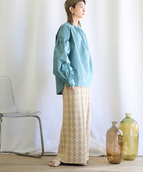 select MOCA(セレクトモカ)の「2021 SS クランブルニットスカート(スカート・レディース・ミント/ラベンダー/グレイッシュベージュ・FREE)」の18枚目の写真