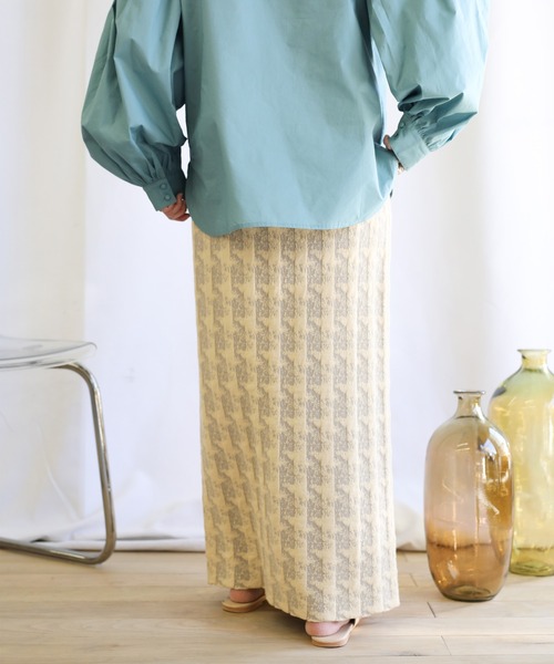 select MOCA(セレクトモカ)の「2021 SS クランブルニットスカート(スカート・レディース・ミント/ラベンダー/グレイッシュベージュ・FREE)」の19枚目の写真