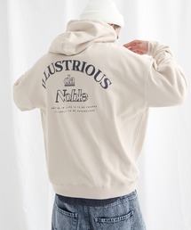 ビッグシルエット 裏毛 バックロゴデザインプルオーバーパーカー/ILLUSTRIOUS da Noble(EMMA CLOTHES)