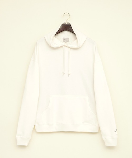 EMMA CLOTHES(エマクローズ)の「ビッグシルエット 裏毛 バックロゴデザインプルオーバーパーカー/ILLUSTRIOUS da Noble(EMMA CLOTHES)(パーカー・メンズ・ブラック/オフホワイト/ブルーグレー/ベージュ系その他・FREE)」の8枚目の写真