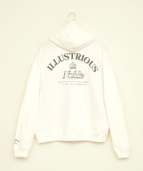 EMMA CLOTHES(エマクローズ)の「ビッグシルエット 裏毛 バックロゴデザインプルオーバーパーカー/ILLUSTRIOUS da Noble(EMMA CLOTHES)(パーカー・メンズ・ブラック/オフホワイト/ブルーグレー/ベージュ系その他・FREE)」の11枚目の写真