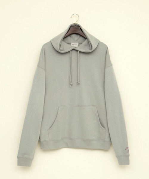 EMMA CLOTHES(エマクローズ)の「ビッグシルエット 裏毛 バックロゴデザインプルオーバーパーカー/ILLUSTRIOUS da Noble(EMMA CLOTHES)(パーカー・メンズ・ブラック/オフホワイト/ブルーグレー/ベージュ系その他・FREE)」の9枚目の写真