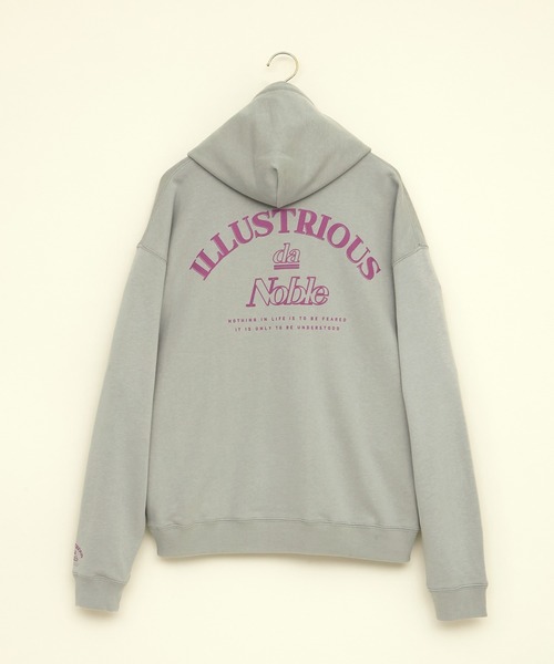 EMMA CLOTHES(エマクローズ)の「ビッグシルエット 裏毛 バックロゴデザインプルオーバーパーカー/ILLUSTRIOUS da Noble(EMMA CLOTHES)(パーカー・メンズ・ブラック/オフホワイト/ブルーグレー/ベージュ系その他・FREE)」の12枚目の写真