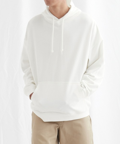 EMMA CLOTHES(エマクローズ)の「ビッグシルエット 裏毛 バックロゴデザインプルオーバーパーカー/ILLUSTRIOUS da Noble(EMMA CLOTHES)(パーカー・メンズ・ブラック/オフホワイト/ブルーグレー/ベージュ系その他・FREE)」の13枚目の写真