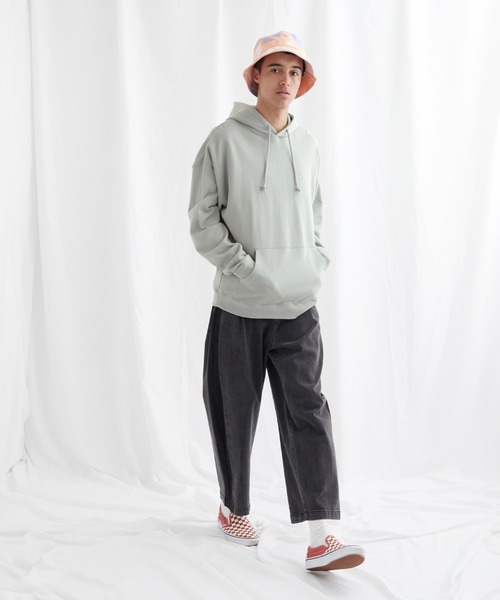 EMMA CLOTHES(エマクローズ)の「ビッグシルエット 裏毛 バックロゴデザインプルオーバーパーカー/ILLUSTRIOUS da Noble(EMMA CLOTHES)(パーカー・メンズ・ブラック/オフホワイト/ブルーグレー/ベージュ系その他・FREE)」の21枚目の写真