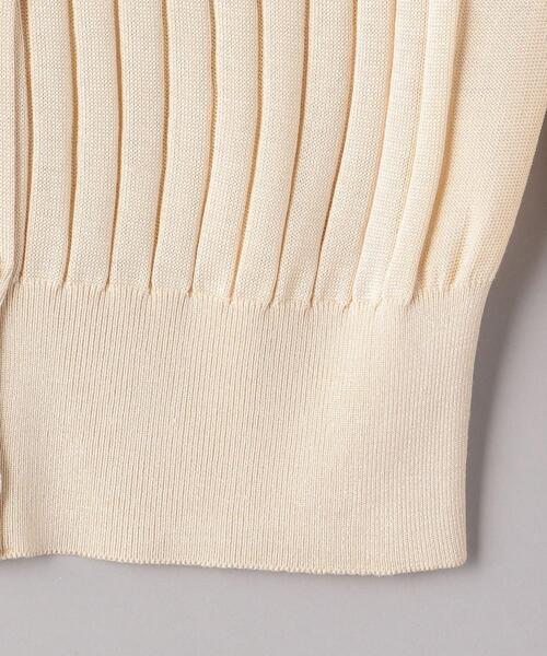 SLOANE スローン　シルク100% 薄手　カーディガン　ベージュ SLOANE(スローン)｜18Gワイドリブ シルク クルーネック